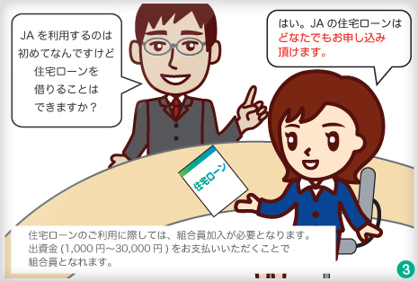 JAの住宅ローンはどなたでもお申し込み頂けます。
